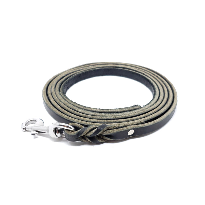 Leather Training Lead 1/2" wide
