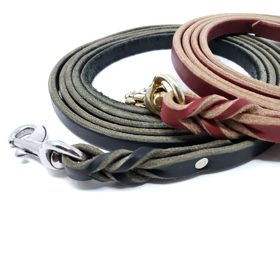Leather Training Lead 1/2" wide
